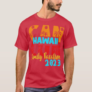 Camiseta Cancun 2023 Casal da Família Hawaii Summer Matchin