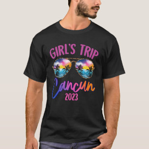 Camiseta Cancun 2023 Girls Trip Sunglass Summer Girlfrien