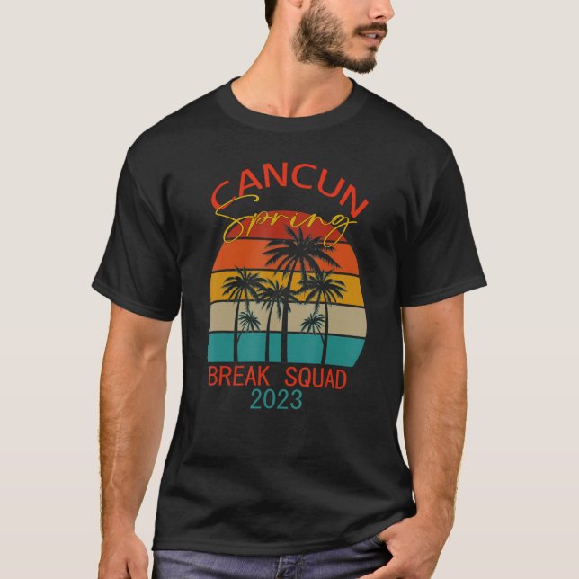 Camiseta Cancún 2023 México Souvenir Spring Break Summer Va (Frente)