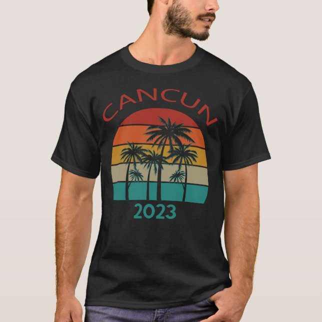 Camiseta Cancun 2023 Mexico Summer Family Couple Matching H (Frente)