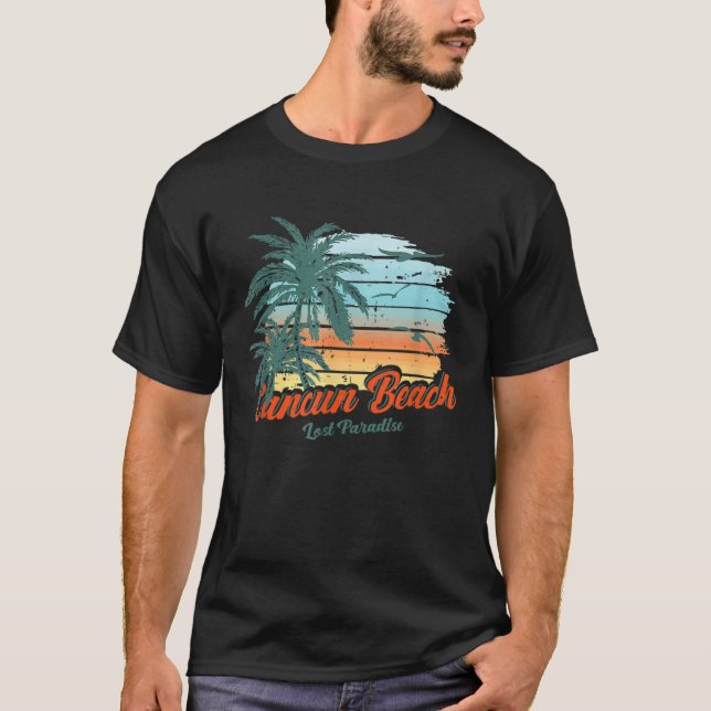 Camiseta Cancun Beach Mexico Lost Paradise (Frente)