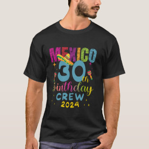Camiseta Cancun Birthday Girl aniversário de 30 anos Crew 2