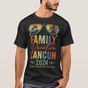 Camiseta Cancún Férias 2024 Combinação de Grupo Familiar Ve