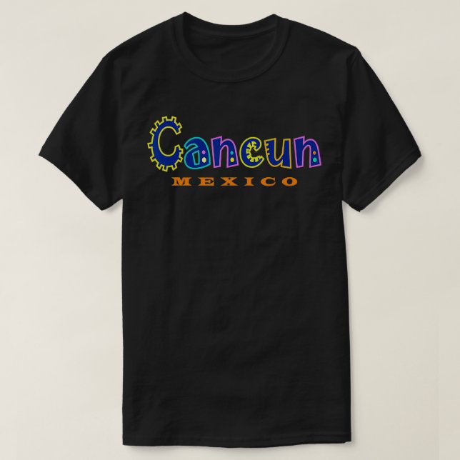 Camiseta Cancun Meico souvenir (Frente do Design)