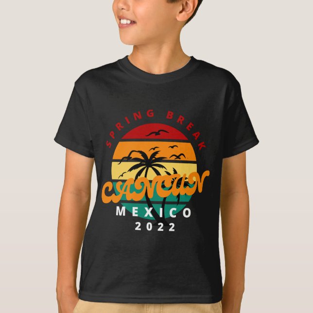 Camiseta Cancún México 2022 Break Family Matching Va (Frente)