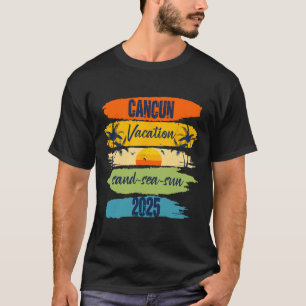 Camiseta Cancún México 2025 - Família de Férias de Verão