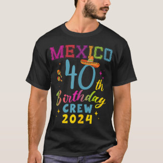 Camiseta Cancun México 40º Aniversário da Tripulação 2024 4