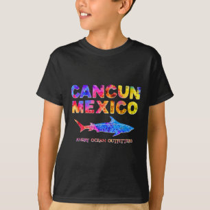 Camiseta Cancun México Camisa de Pesca de Tubarão