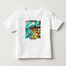 Camiseta Cancún, México com uma Pop Art Vibe