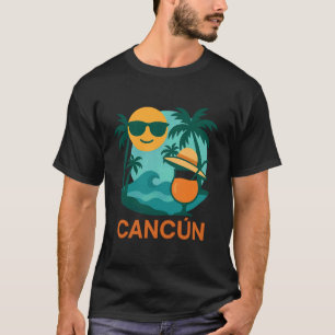 Camiseta Cancun México Praia Palmeira Sol Tropical Verão