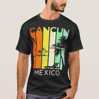 Camiseta Cancún México Retrô de Férias Mexicanas Trip 2