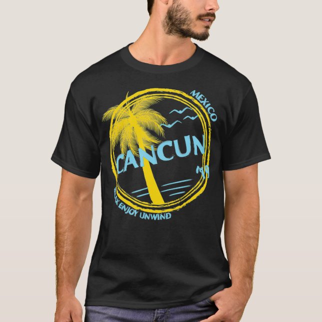 Camiseta Cancun Mexico Souvenir Gift For Spring Break (Frente)