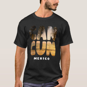 Camiseta Cancun México Souvenir Sunset Summer Vacing
