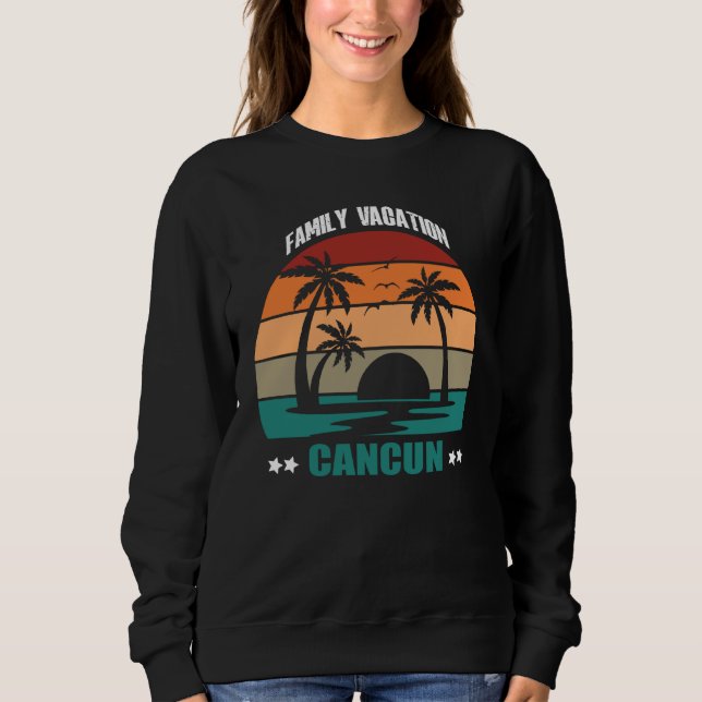 Camiseta Cancun Mexico Summer Family Couple Matching Holida (Frente)