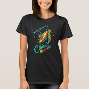 Camiseta Cancun México Tie Dye Sea Turtle Family Correspond