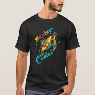 Camiseta Cancun México Tie Dye Tartaruga Marinha Família Co