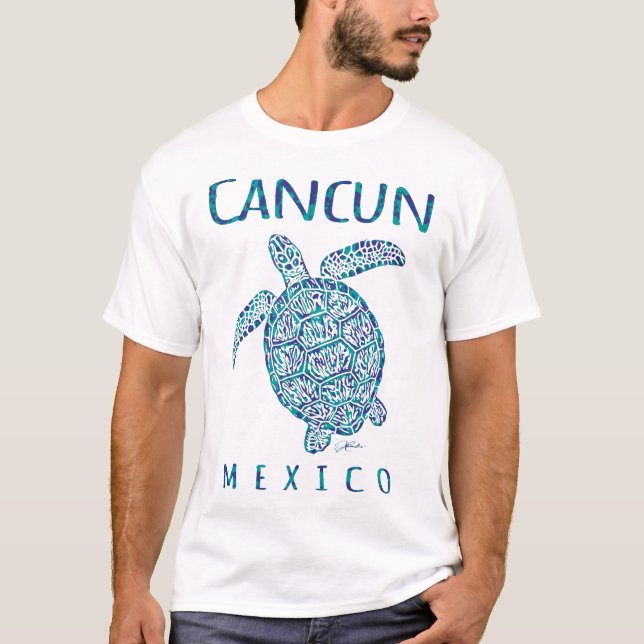Camiseta Cancun Mexico Turtle Beach (Frente)