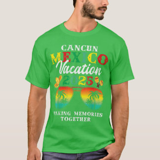 Camiseta Cancun Mexico Vacation 2025 Trip Beach Matching Fa