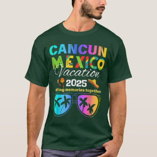 Camiseta Cancun Mexico Vacation Beach 2025 Trip Group Squad