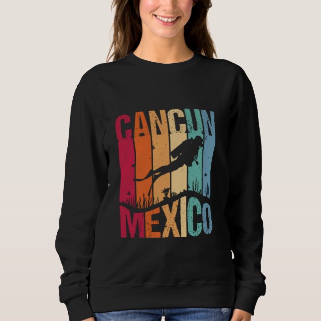 Camiseta Cancun Mexico Viagem Scuba Diving Vintage (Frente)