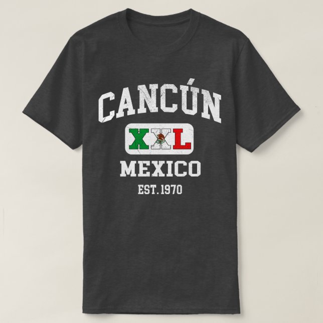 Camiseta Cancun México XXL design 1 atlético (Frente do Design)