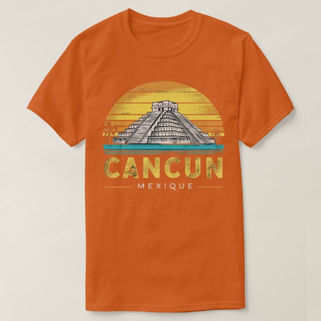 Camiseta Cancun Mexique (Frente do Design)