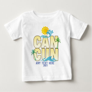 Camiseta Cancun Summer Vacing Beach Palm Trees Custom T-S