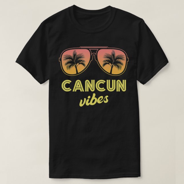 Camiseta Cancun Summer Vibes Beach Férias 2022  (Frente do Design)
