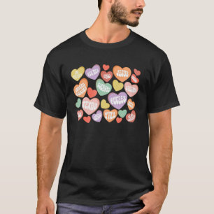 Camiseta Cand do Dia de os namorados Coração de Conversa 