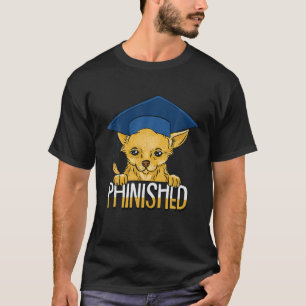 Camiseta Candidato a Formando S Phinish PHD Cute Chihuahua 