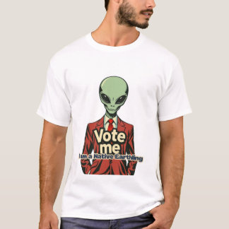 Camiseta candidato a governo alienígena