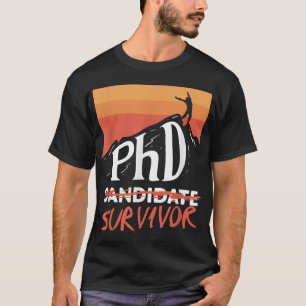Camiseta Candidato a PH Sobrevivente Funny Vintage Graduaçã