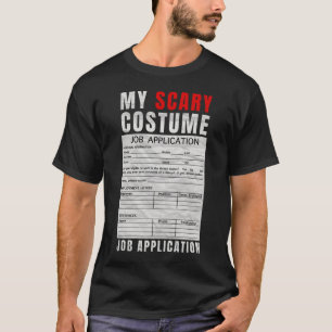 Camiseta Candidatura de Emprego Roupa de Halloween Assustad