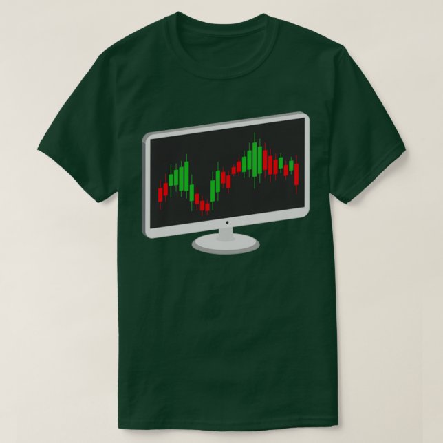 Camiseta Candlestick ComputerChart Design (Frente do Design)