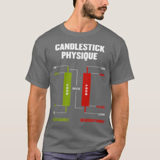 Camiseta Candlestick Physique Stock Market Day Trader Inves