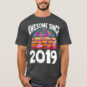 Camiseta Candy Awesome Since 2019 3rd Birthday 3 Years Old