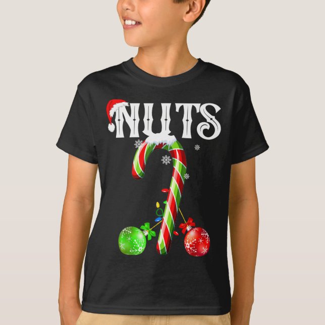 Camiseta Candy Cane Chest Nuts Couples Funny Chestnuts Xmas (Frente)