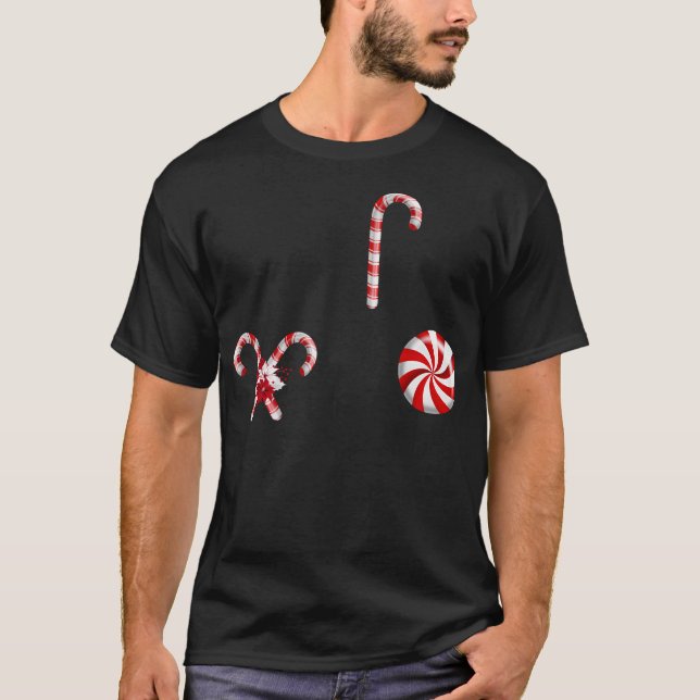 Camiseta Candy Cane Christmas (Frente)