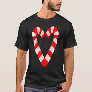 Camiseta Candy Cane Corta Papais noeis de Natal Feriados do