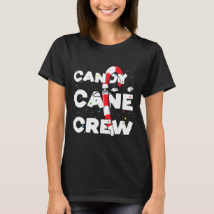Camiseta Candy Cane Creme Diversão De Natal Dançando Ao Lon