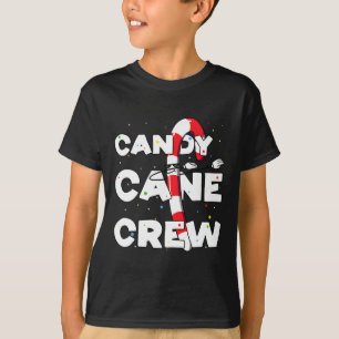 Camiseta Candy Cane Creme Diversão De Natal Dançando Ao Lon