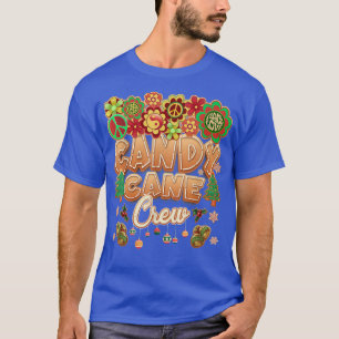 Camiseta Candy Cane Crew Engraçado Cristo de Natal Doce