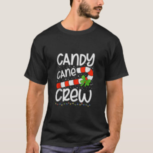Camiseta Candy Cane Crew Engraçado Doces De Natal Engraçado