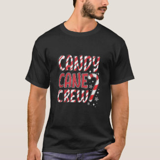 Camiseta Candy Cane Crew Engraçado Doces De Natal Engraçado
