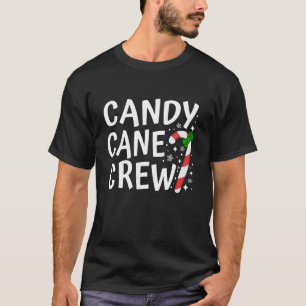Camiseta Candy Cane Crew Família Natal Engraçado Xmas Candy