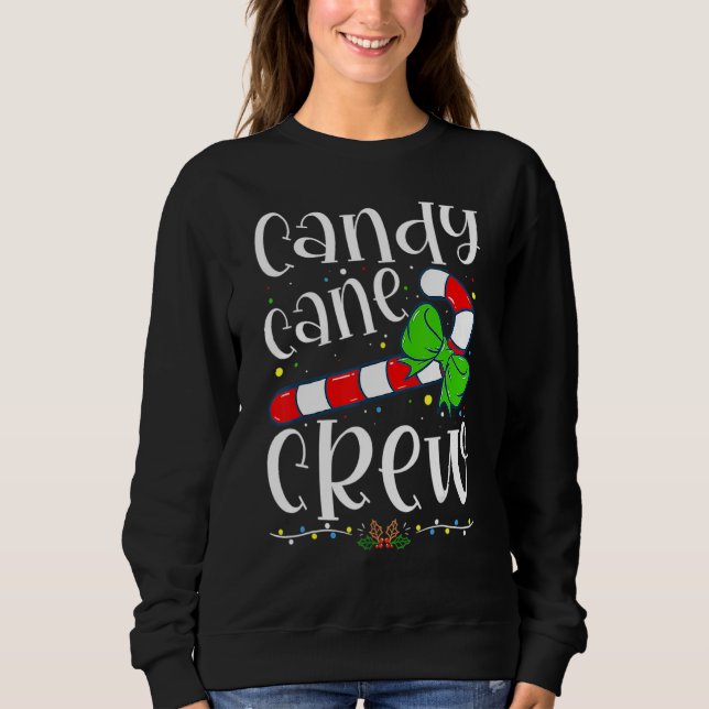 Camiseta Candy Cane Crew Funny Christmas Candy Lover X Mas (Frente)