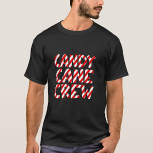 Camiseta Candy Cane Crew Papais noeis Natal Engraçados
