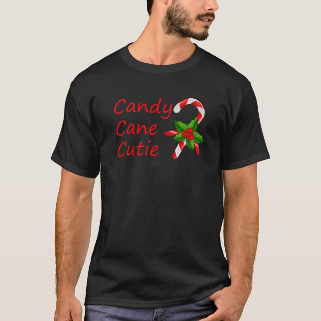 Camiseta Candy Cane Cutie Engraçada Coisa De Natal (Frente)