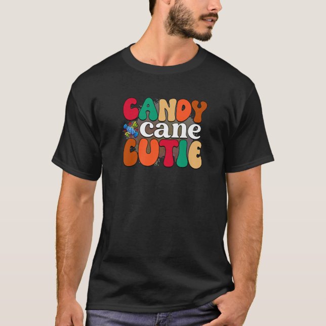 Camiseta Candy Cane Cutie is Women s Christmas is Christmas (Frente)