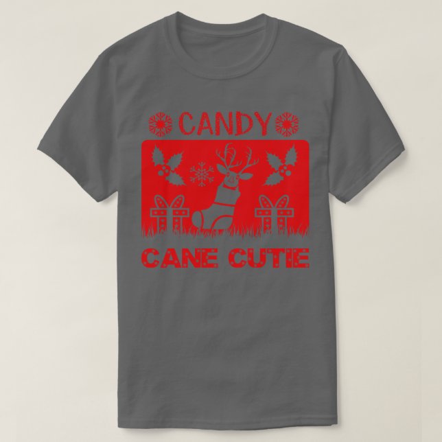 Camiseta Candy Cane Cutie Natal (Frente do Design)